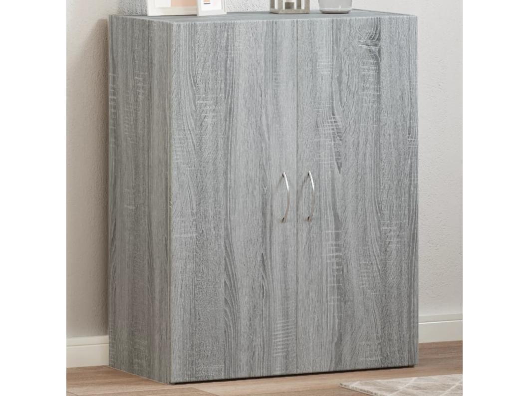 Armoire de classement sonoma gris bois d'ingénierie