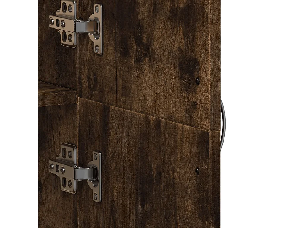 Classificatore in rovere affumicato 60x32x153 cm in derivati del legno