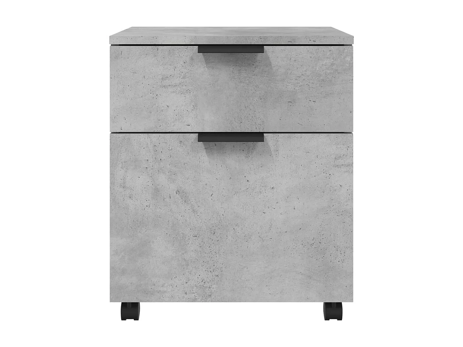 Classeur mobile avec roues Gris béton 45x38x54 cm