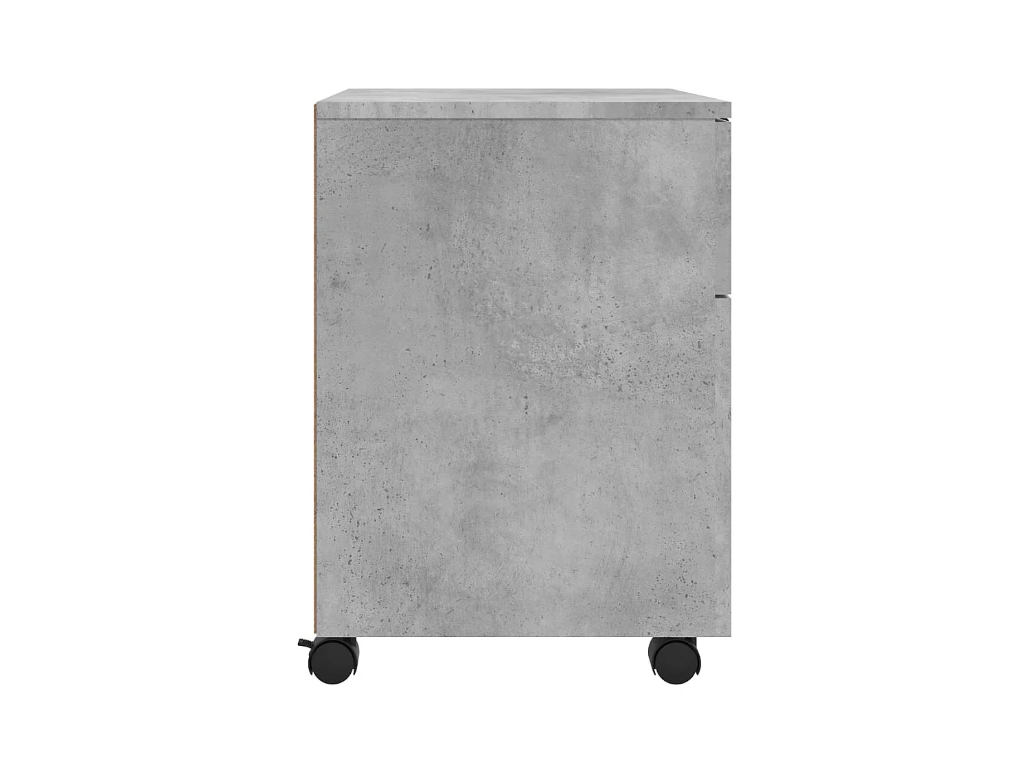 Classeur mobile avec roues Gris béton 45x38x54 cm