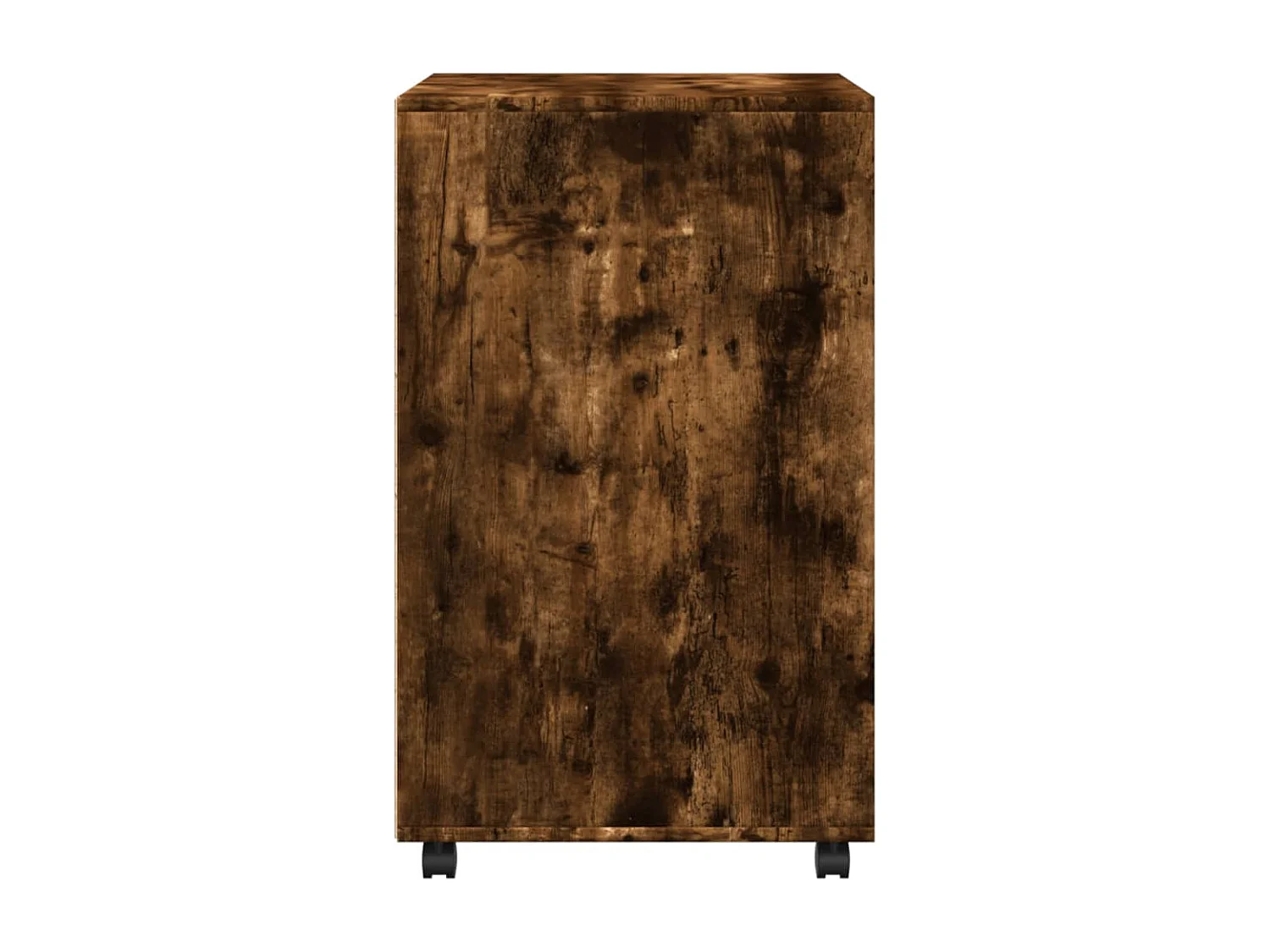 Armadio su ruote rovere affumicato 60x48x81 cm multistrato