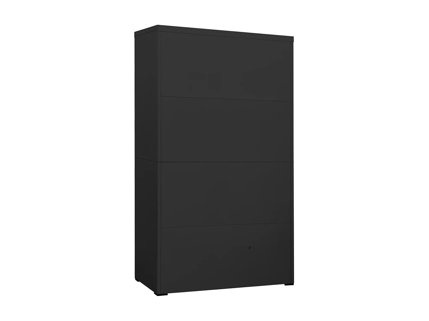 Anthrazit Aktenschrank 90x46x164 cm Stahl