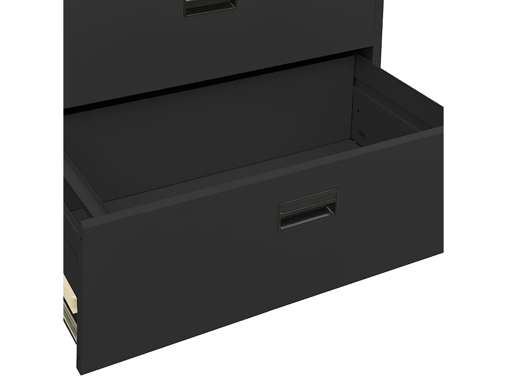 Anthrazit Aktenschrank 90x46x164 cm Stahl