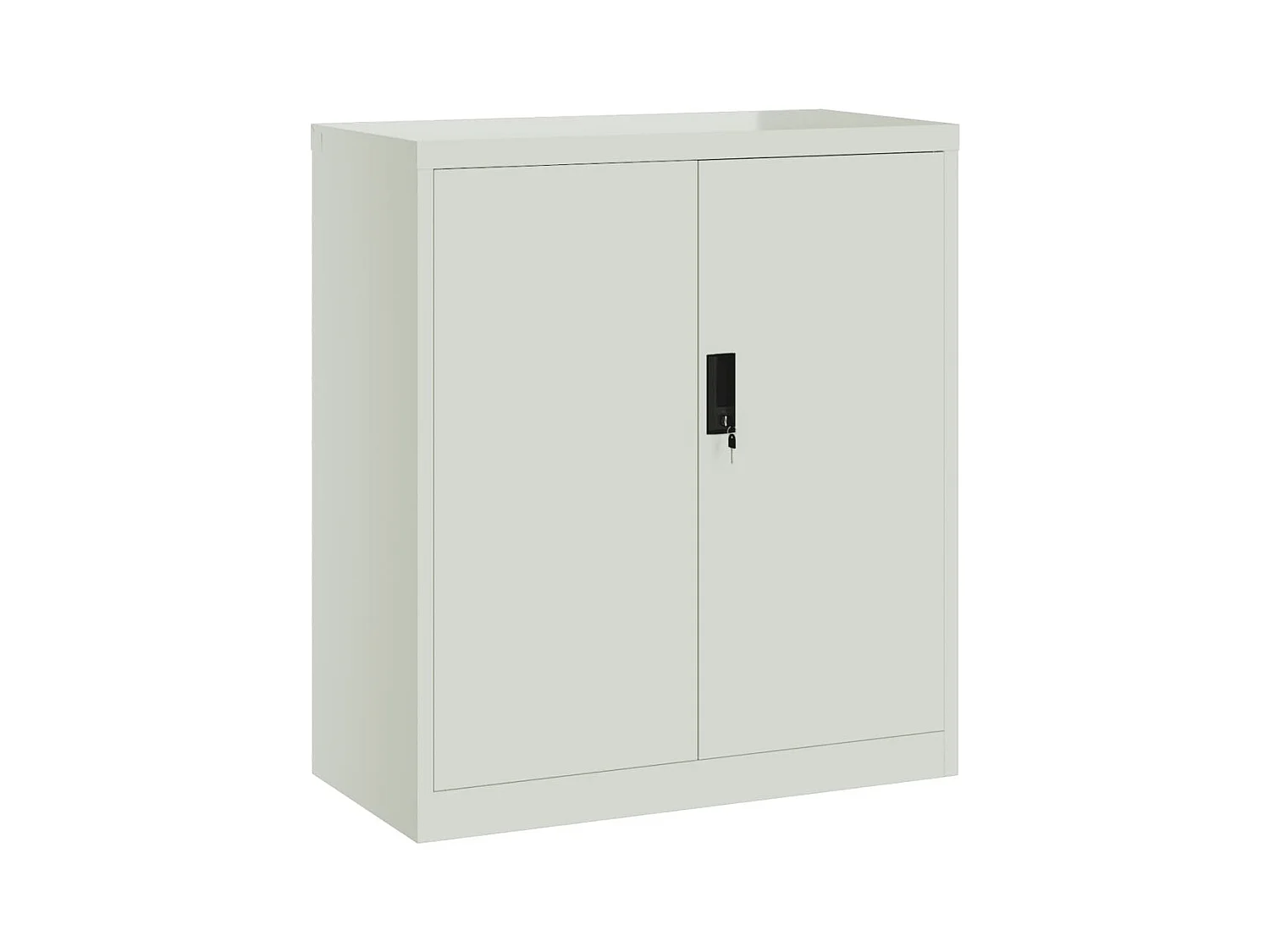 Classeur gris clair 79x40x90 cm acier