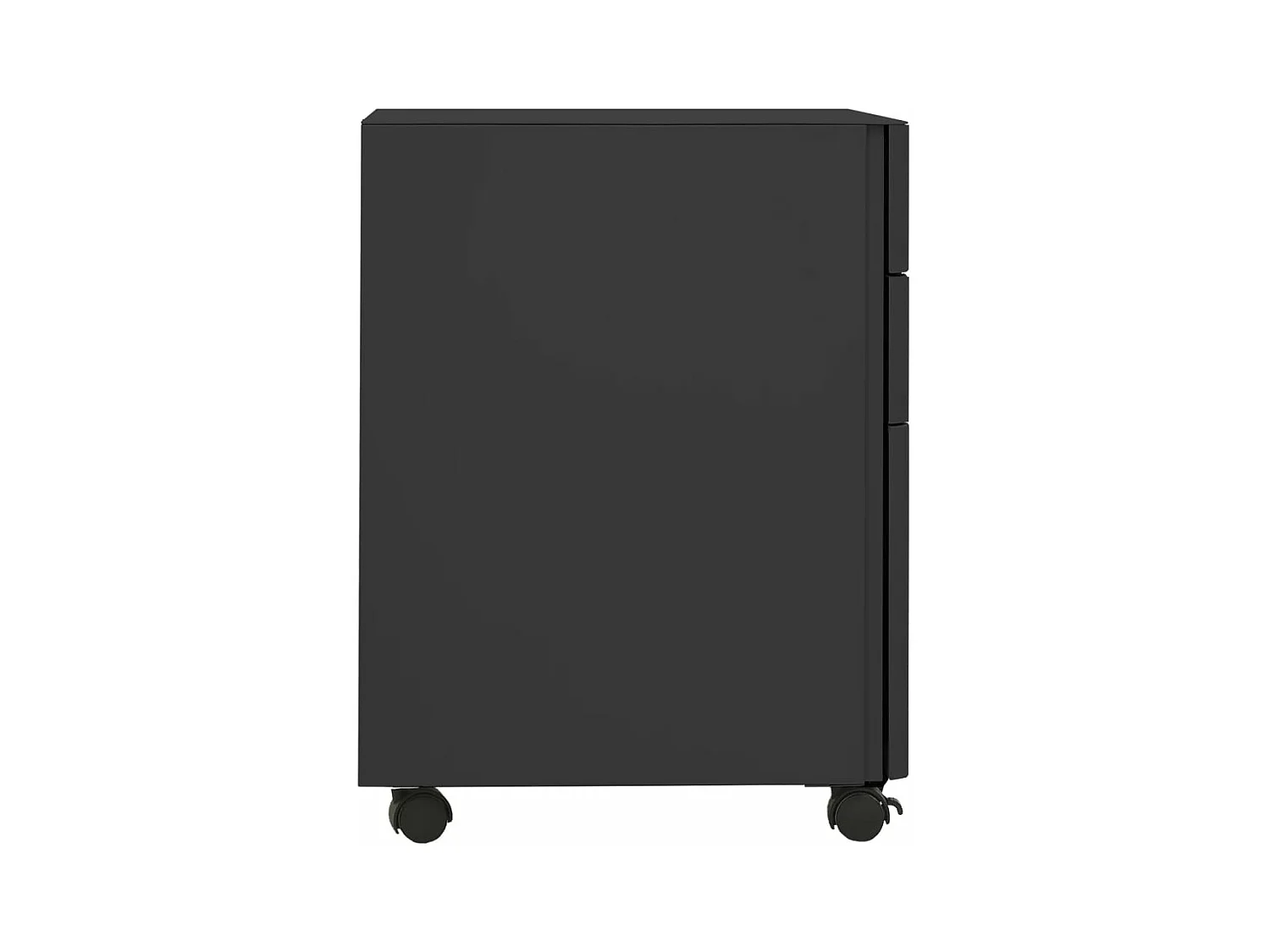 Mobiler Aktenschrank Anthrazit 30x45x59 cm Stahl