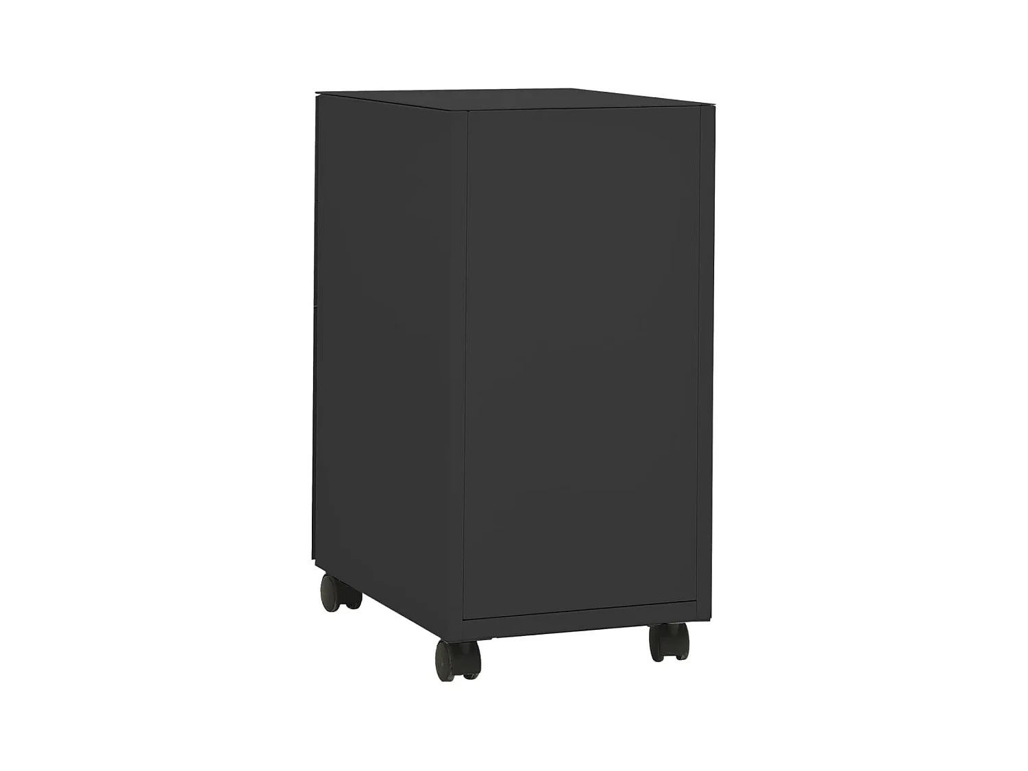 Mobiler Aktenschrank Anthrazit 30x45x59 cm Stahl