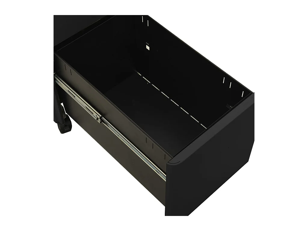 Mobiler Aktenschrank Anthrazit 30x45x59 cm Stahl