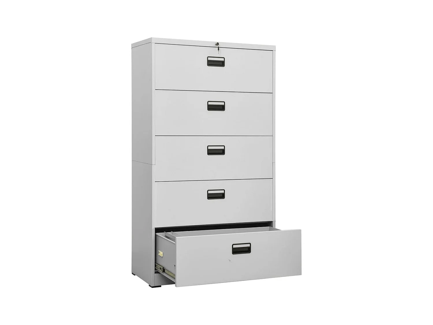 Classeur Gris clair 90x46x164 cm Acier