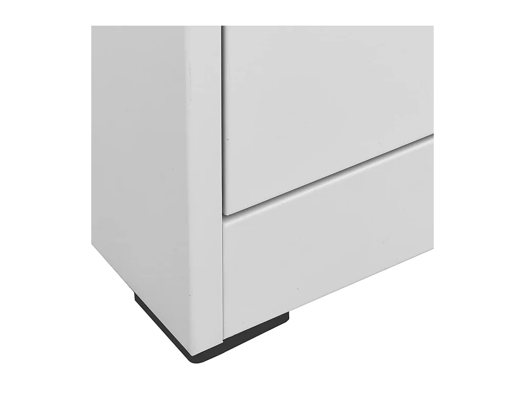 Classeur Gris clair 90x46x164 cm Acier