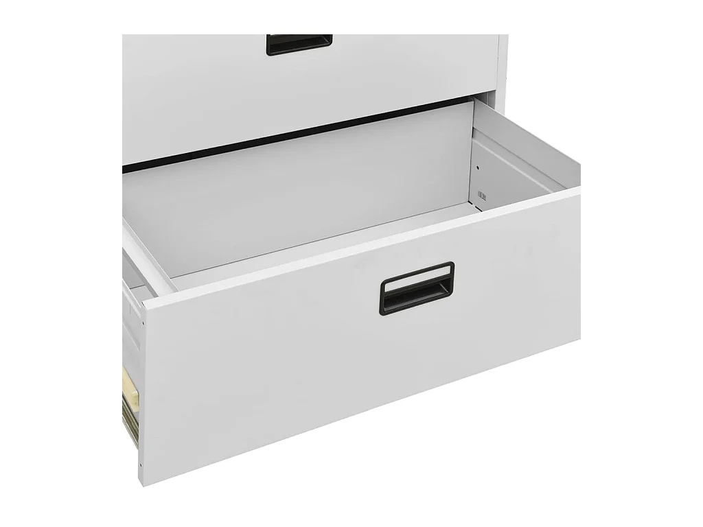 Classeur Gris clair 90x46x164 cm Acier