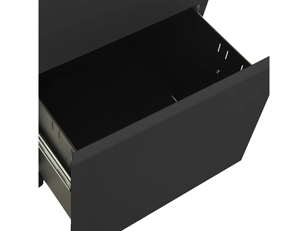 Archivador móvil Antracita 39x45x67 cm Acero