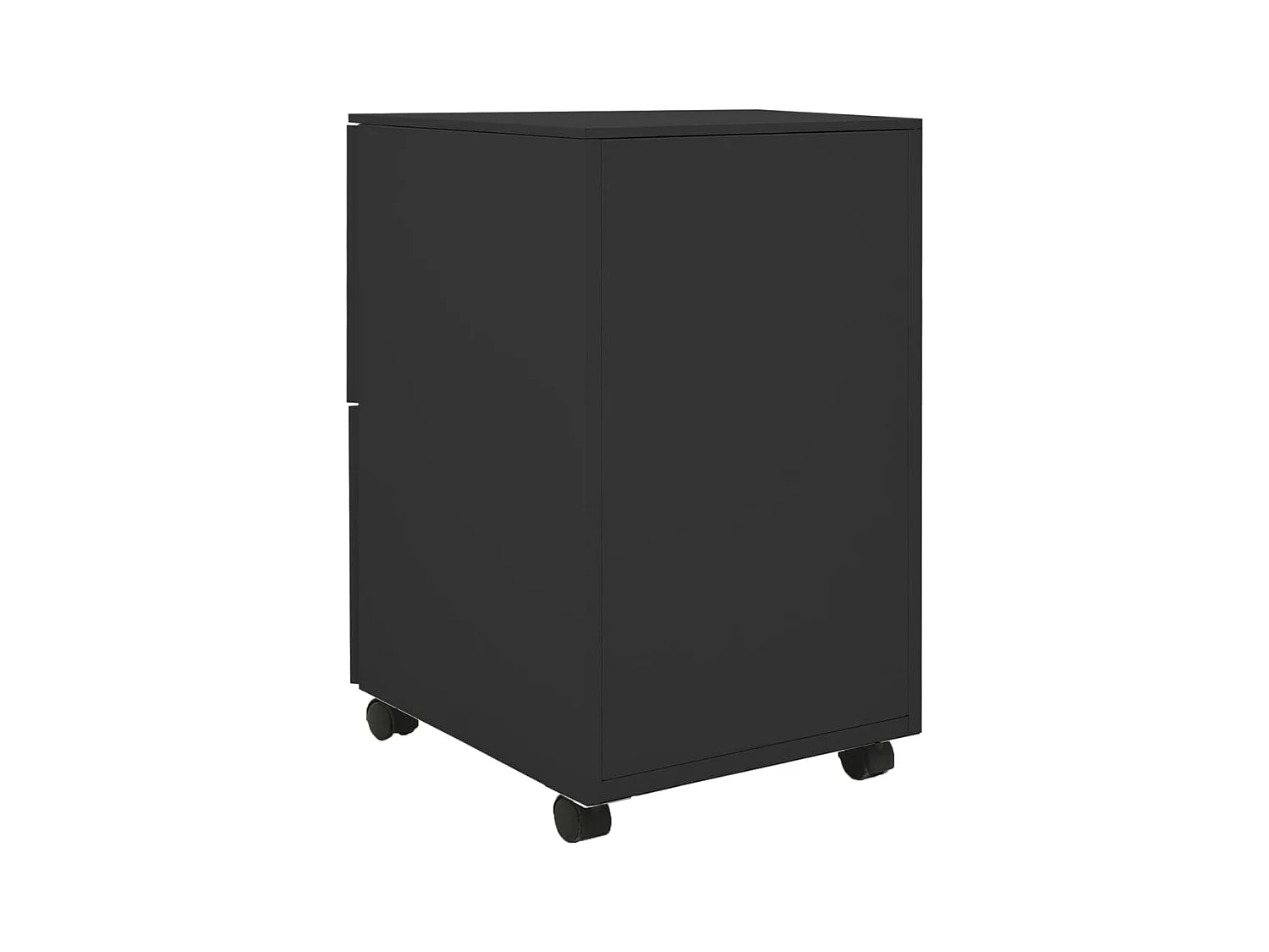 Mobiler Aktenschrank Anthrazit 39x45x67 cm Stahl