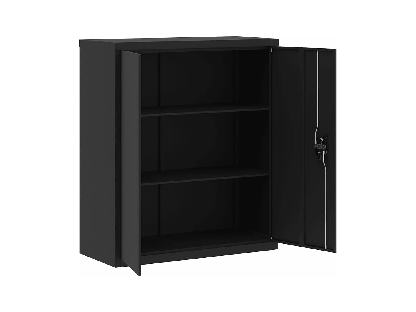 Zwarte archiefkast 90x40x105 cm staal