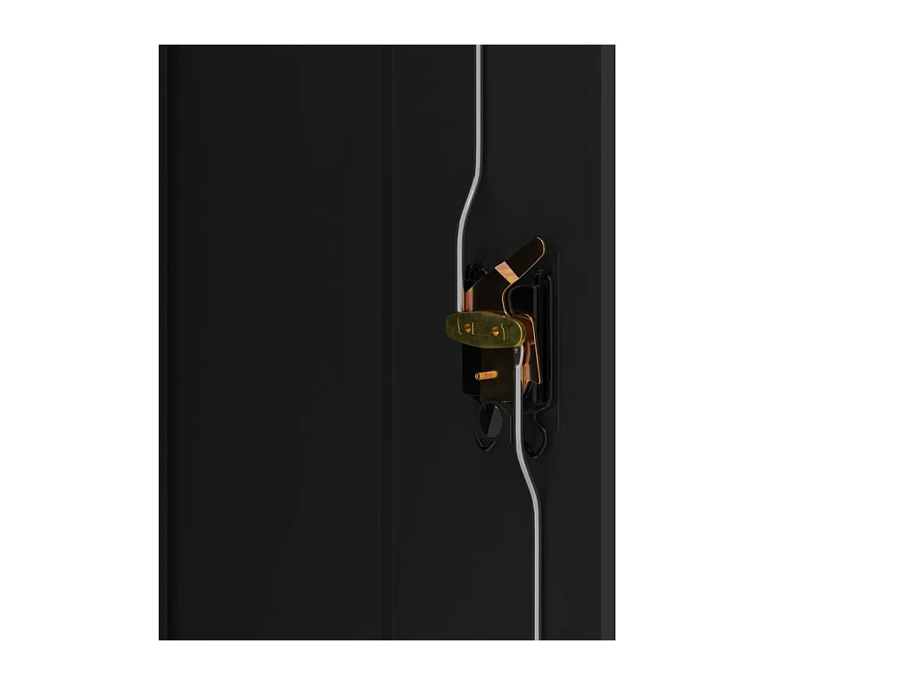 Zwarte archiefkast 90x40x105 cm staal