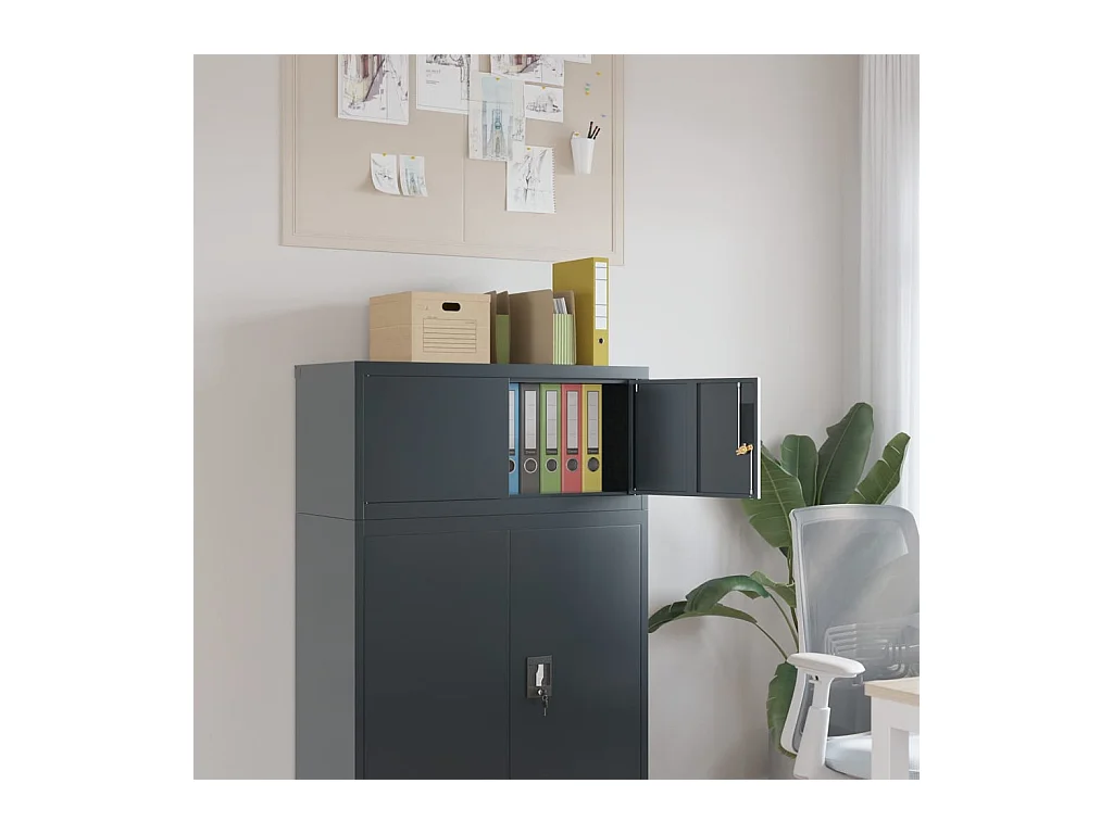 Classeur anthracite 90x40x40 cm acier