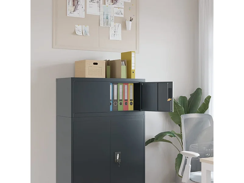 Classeur anthracite 90x40x40 cm acier