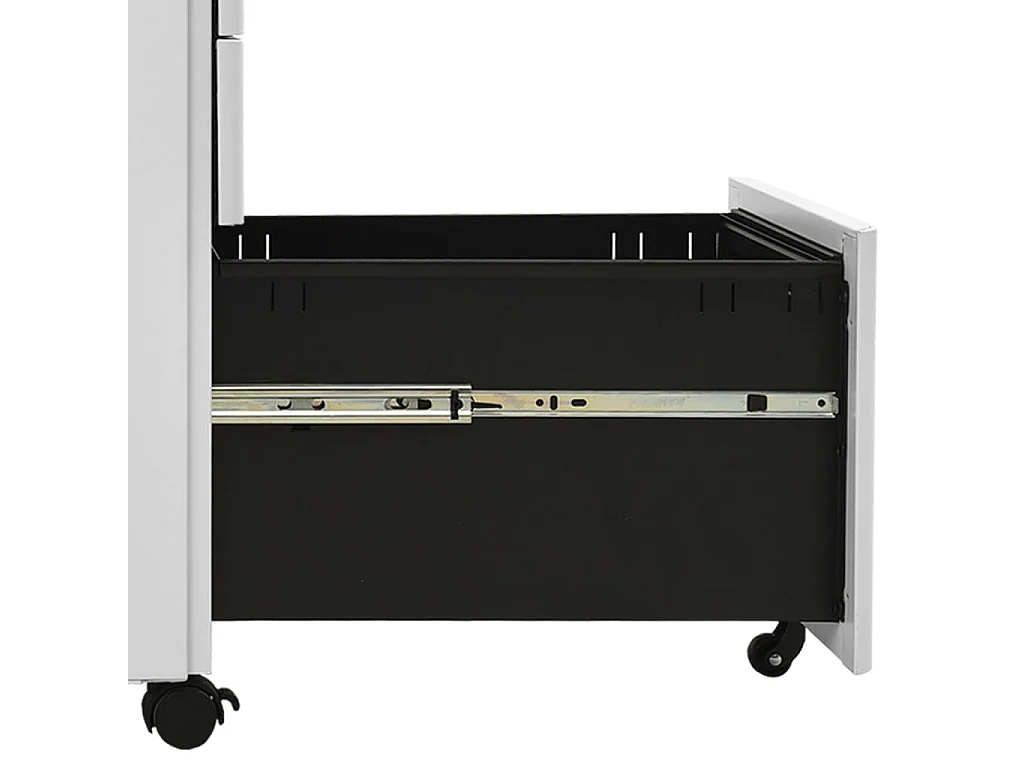 Classeur mobile Gris clair 30x45x59 cm Acier