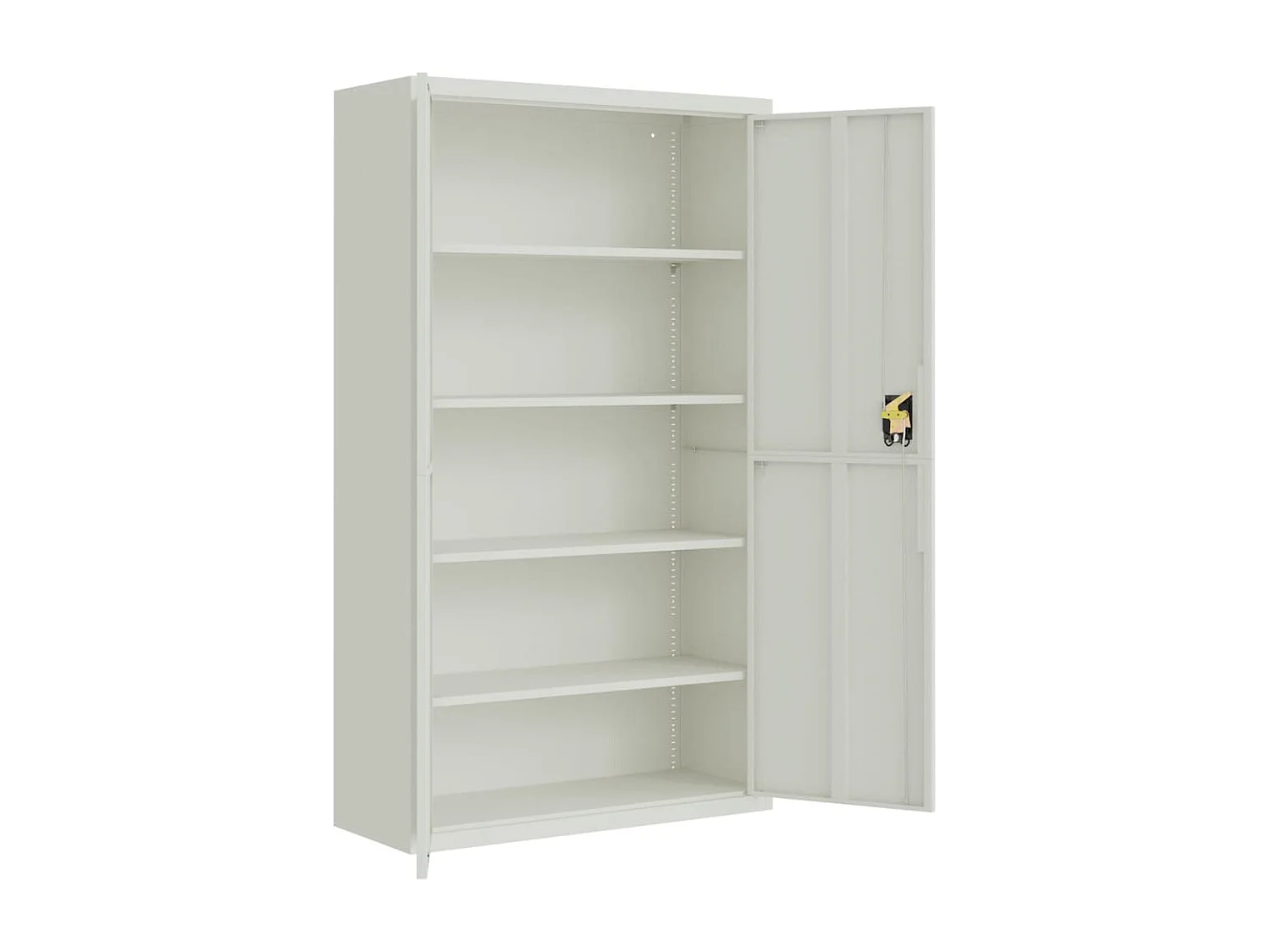 Armário de arquivo cinza claro 105x40x180 cm aço