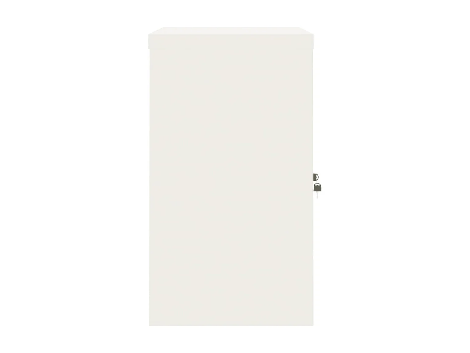 Schedario bianco 90x40x70 cm in acciaio