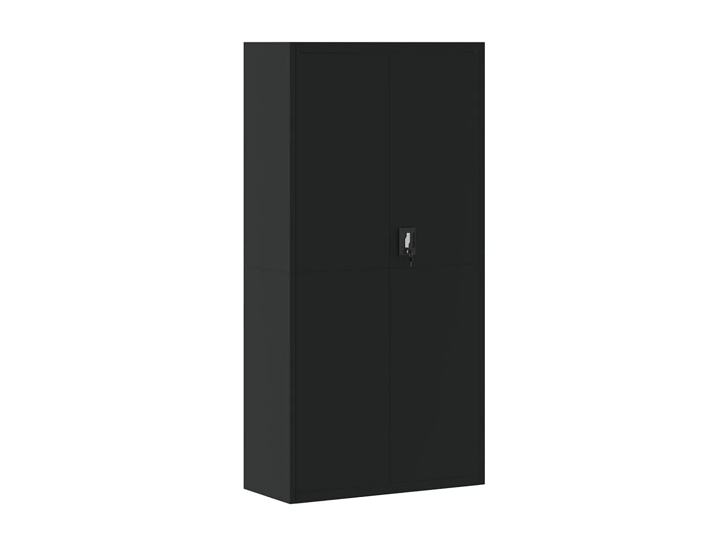 Schedario nero 90x40x180 cm in acciaio