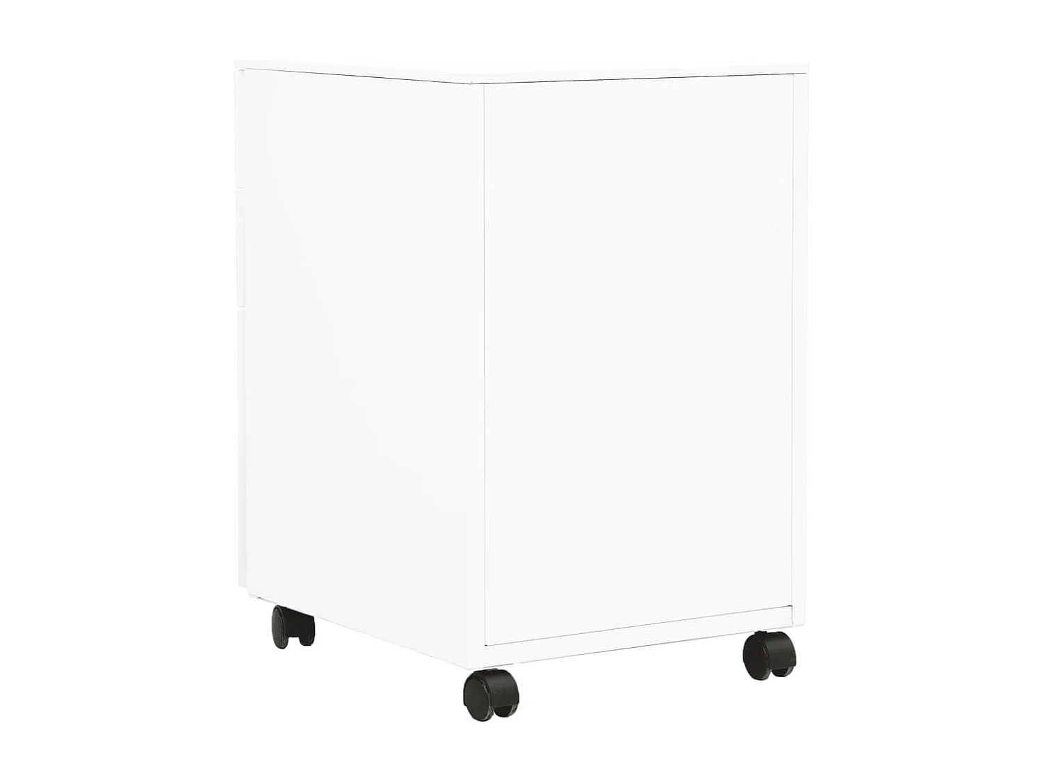 Armário de arquivo móvel Branco 39x45x60 cm Aço