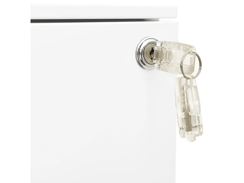 Armário de arquivo móvel Branco 39x45x60 cm Aço