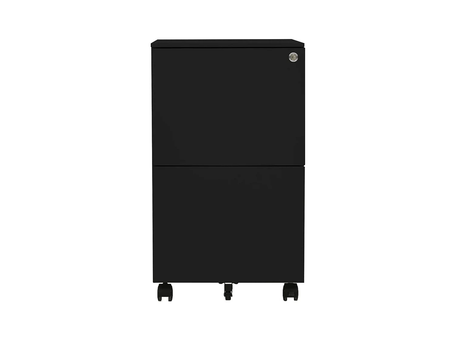 Classeur mobile Noir 39x45x67 cm Acier
