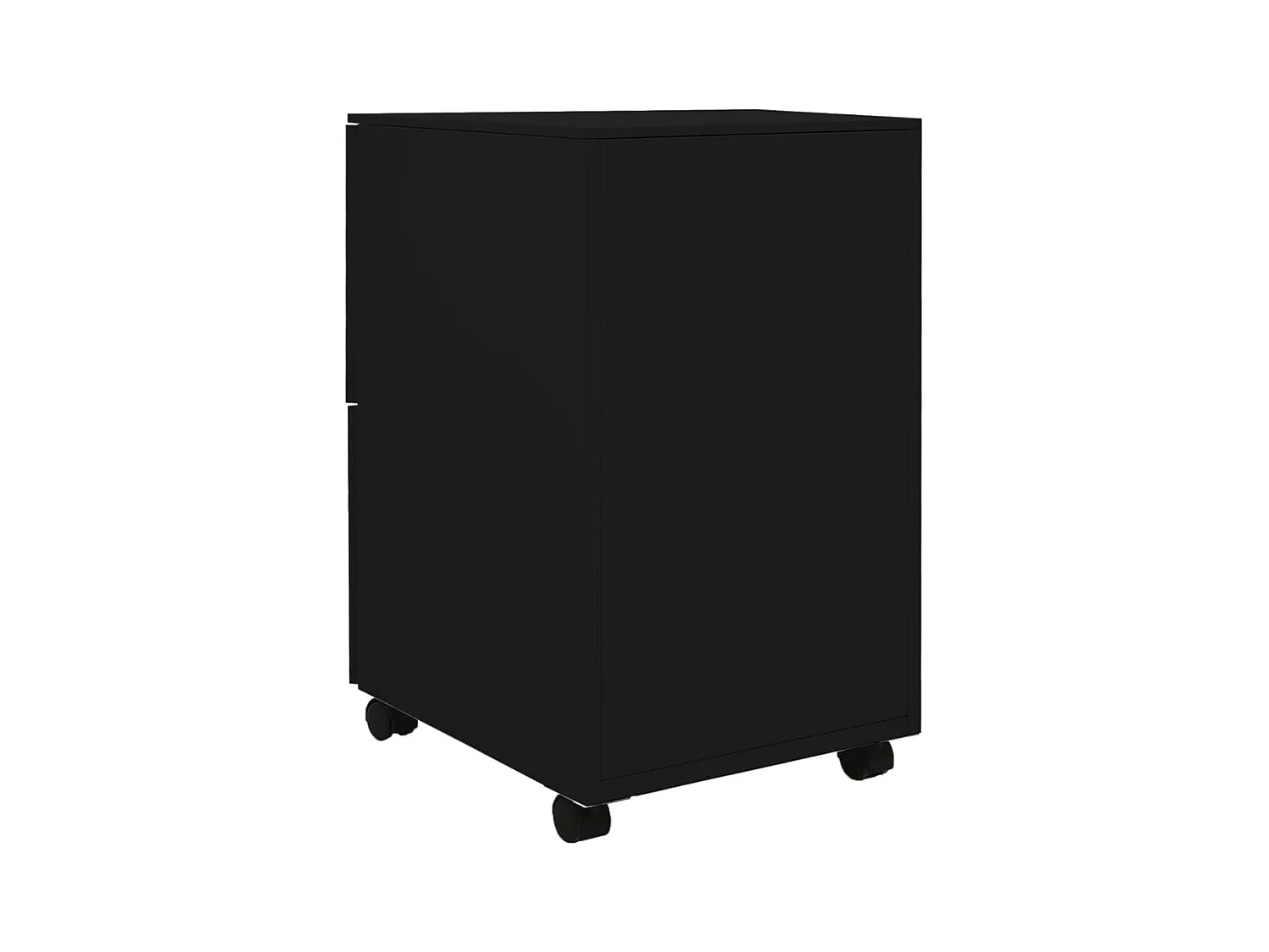 Classeur mobile Noir 39x45x67 cm Acier