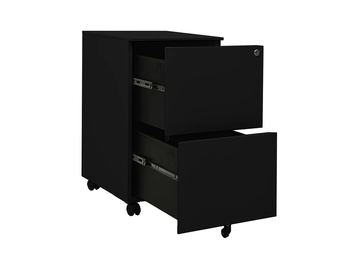 Classeur mobile Noir 39x45x67 cm Acier