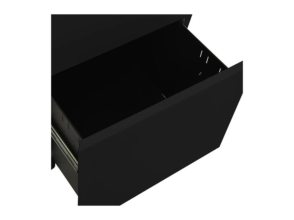 Classeur mobile Noir 39x45x67 cm Acier