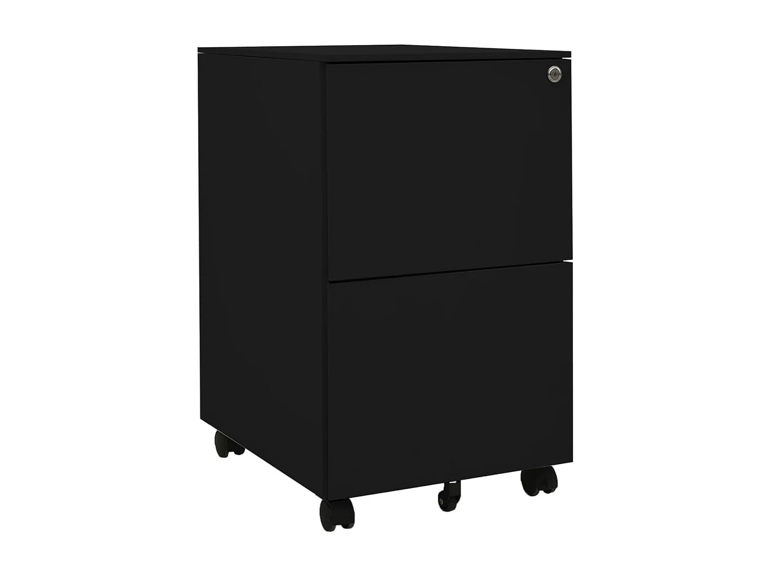 Classeur mobile Noir 39x45x67 cm Acier