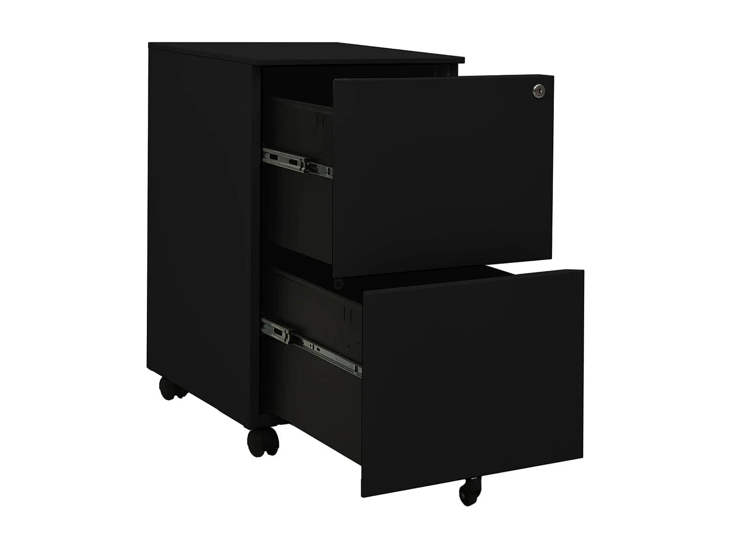 Classeur mobile Noir 39x45x67 cm Acier