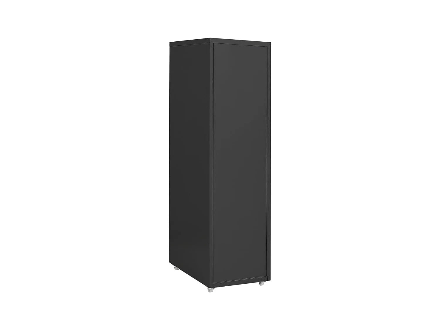 Mobiler Aktenschrank Anthrazit 28x41x109 cm Metall