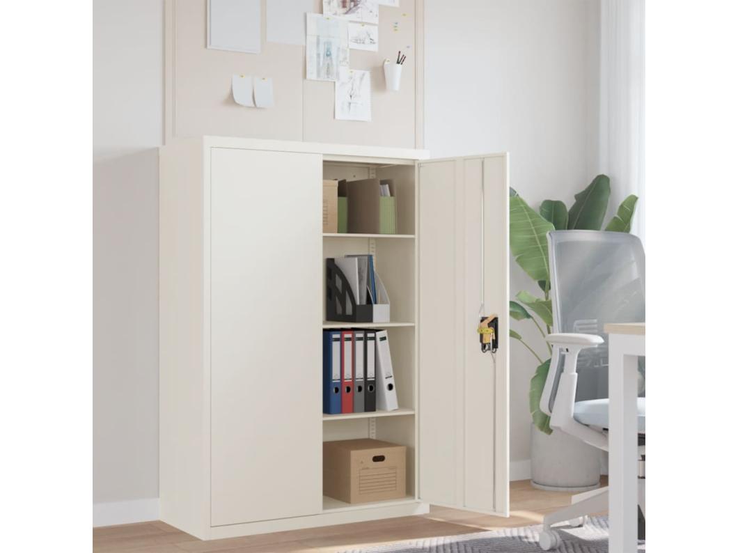 Classeur blanc 90x40x140 cm acier
