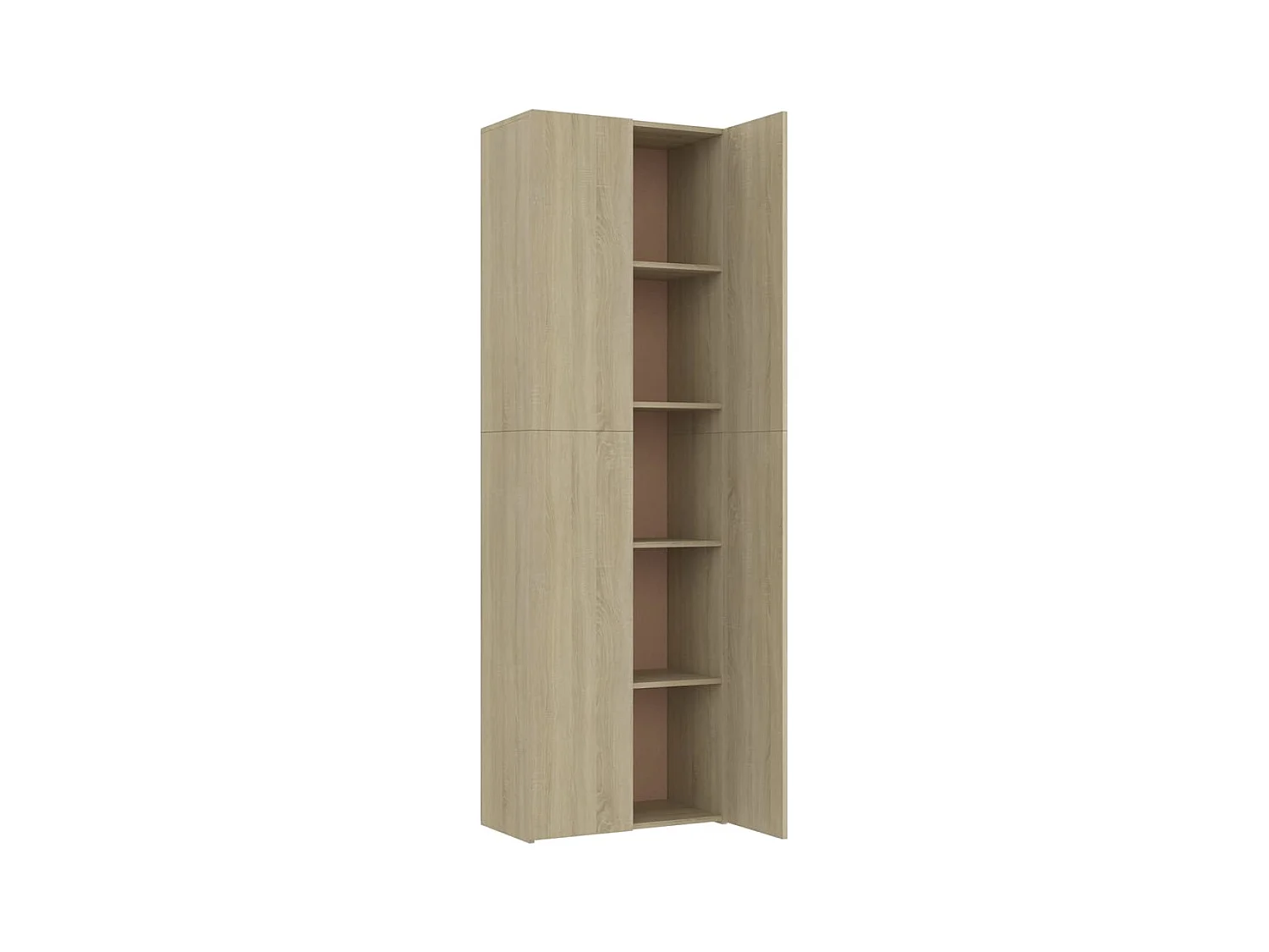 Mueble de oficina roble Sonoma 60x32x190 cm Madera contrachapada