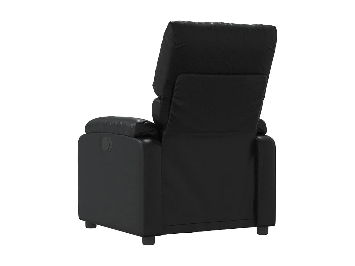 Fauteuil verstelbaar kunstleer zwart