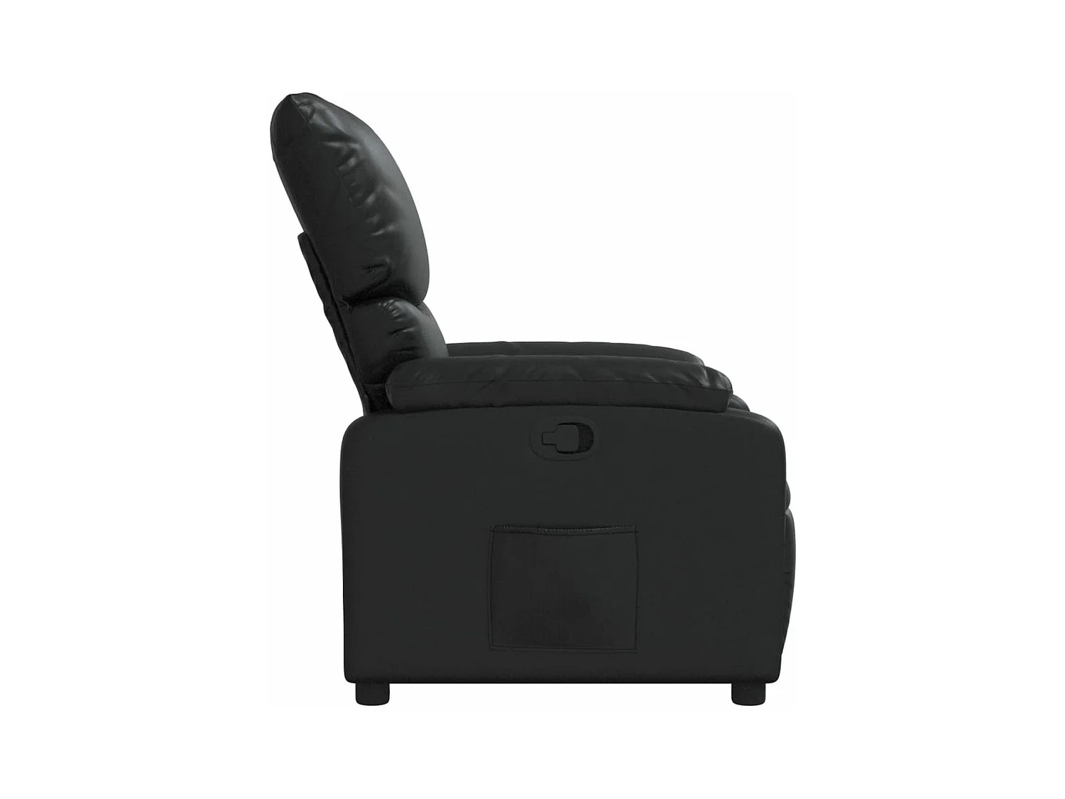 Fauteuil inclinable Noir Similicuir