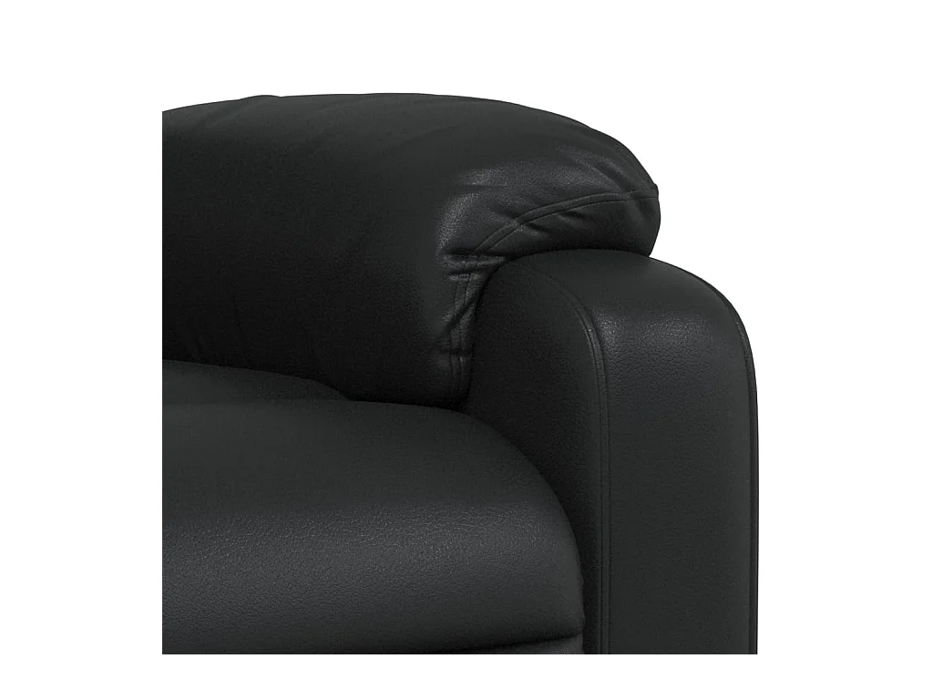 Fauteuil inclinable Noir Similicuir