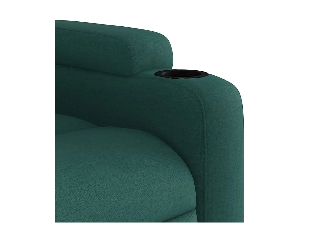 Fauteuil inclinable Vert foncé Tissu
