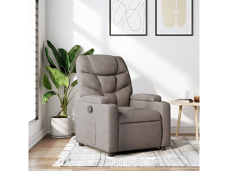 Fauteuil inclinable Taupe Tissu