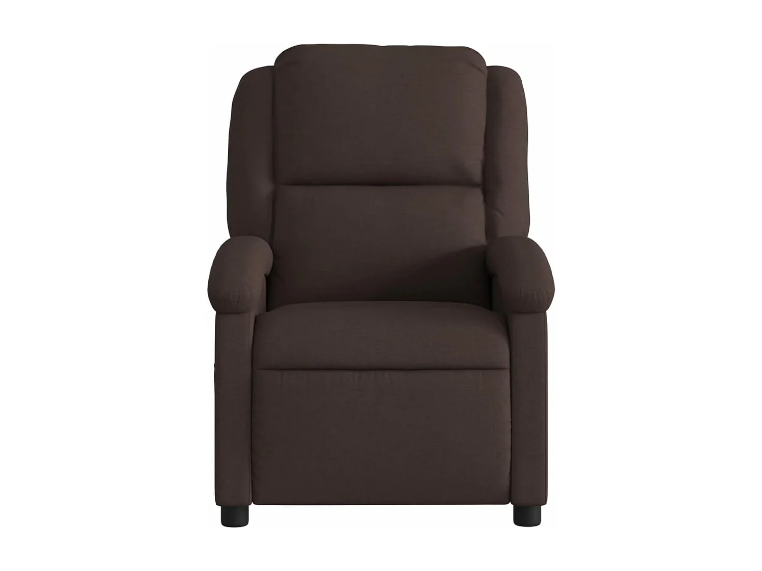 Fauteuil inclinable Marron foncé Tissu