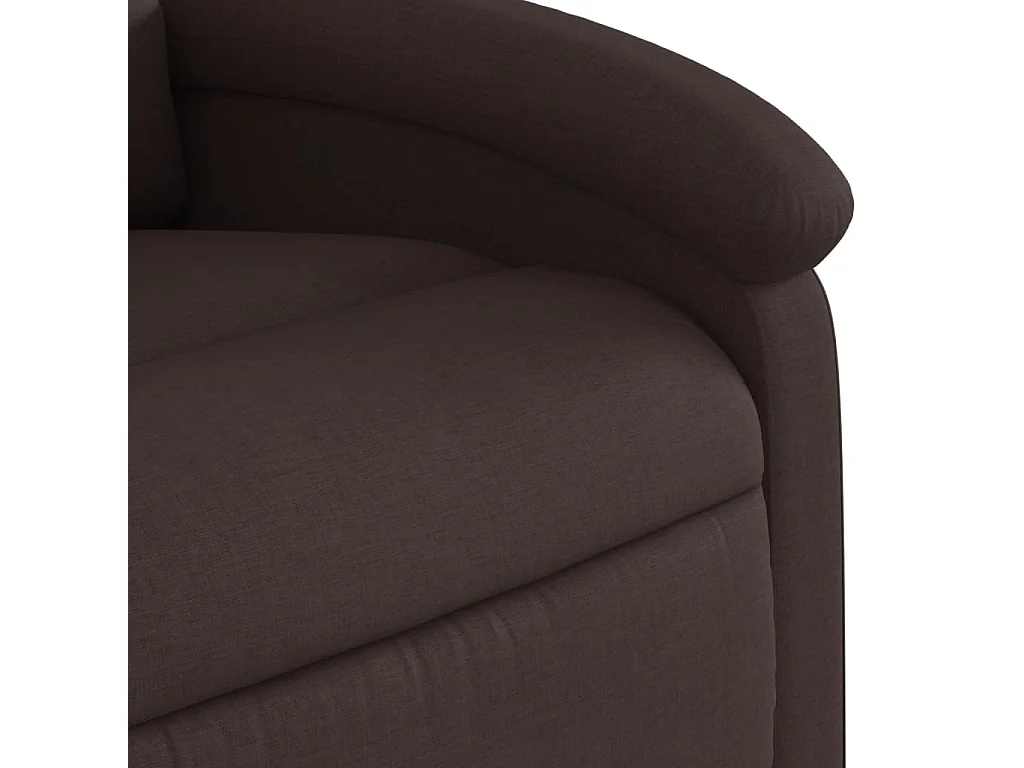 Fauteuil inclinable Marron foncé Tissu