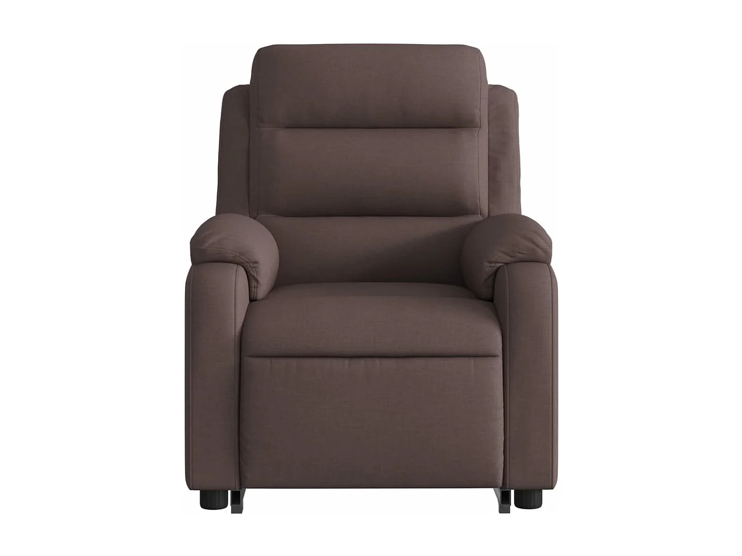 Fauteuil inclinable électrique marron foncé tissu