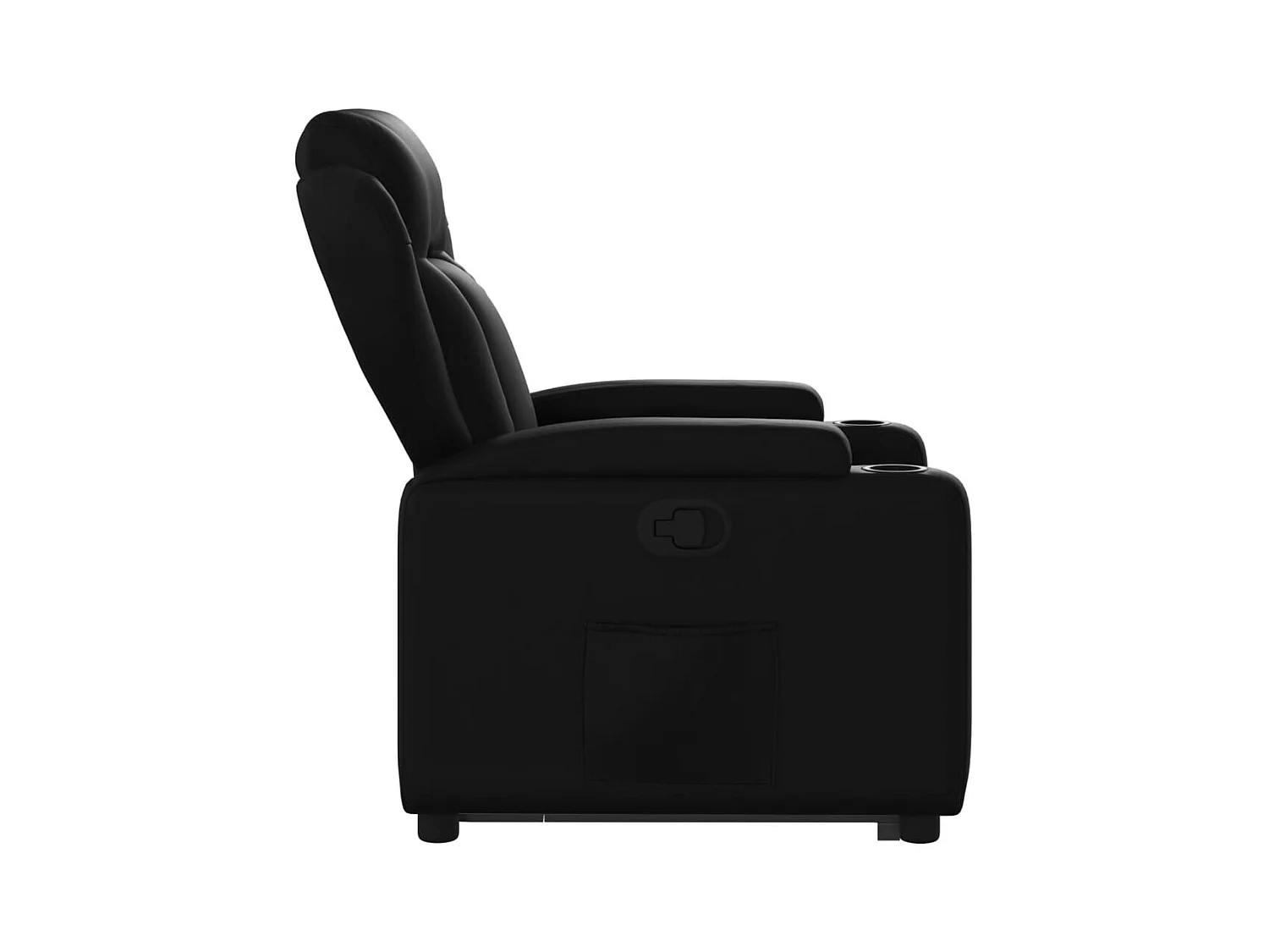 Fauteuil inclinable Noir Similicuir