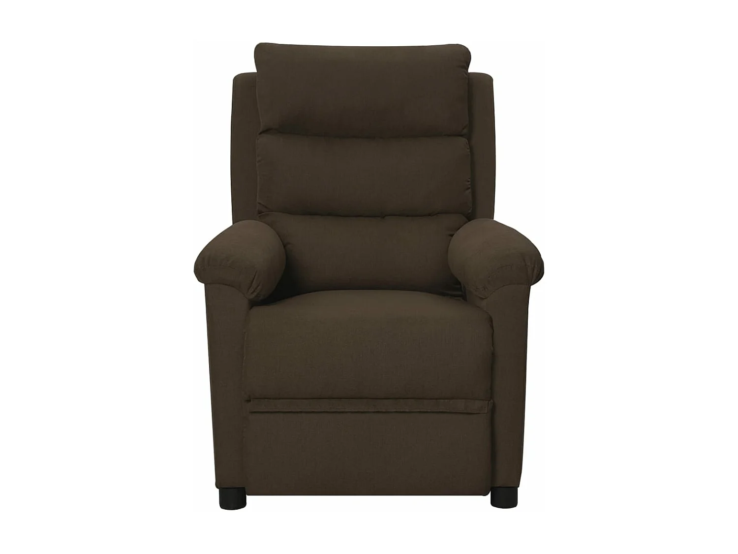 Fauteuil inclinable Marron foncé Tissu