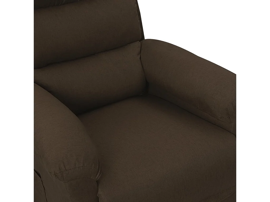 Fauteuil inclinable Marron foncé Tissu