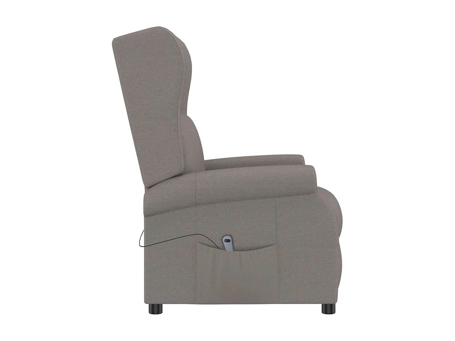 Fauteuil inclinable électrique Taupe Tissu