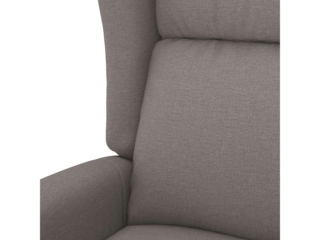Fauteuil inclinable électrique Taupe Tissu