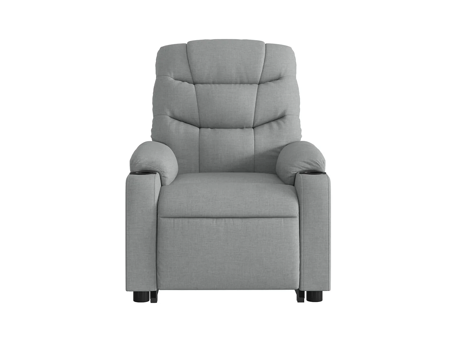 Fauteuil inclinable électrique gris clair tissu