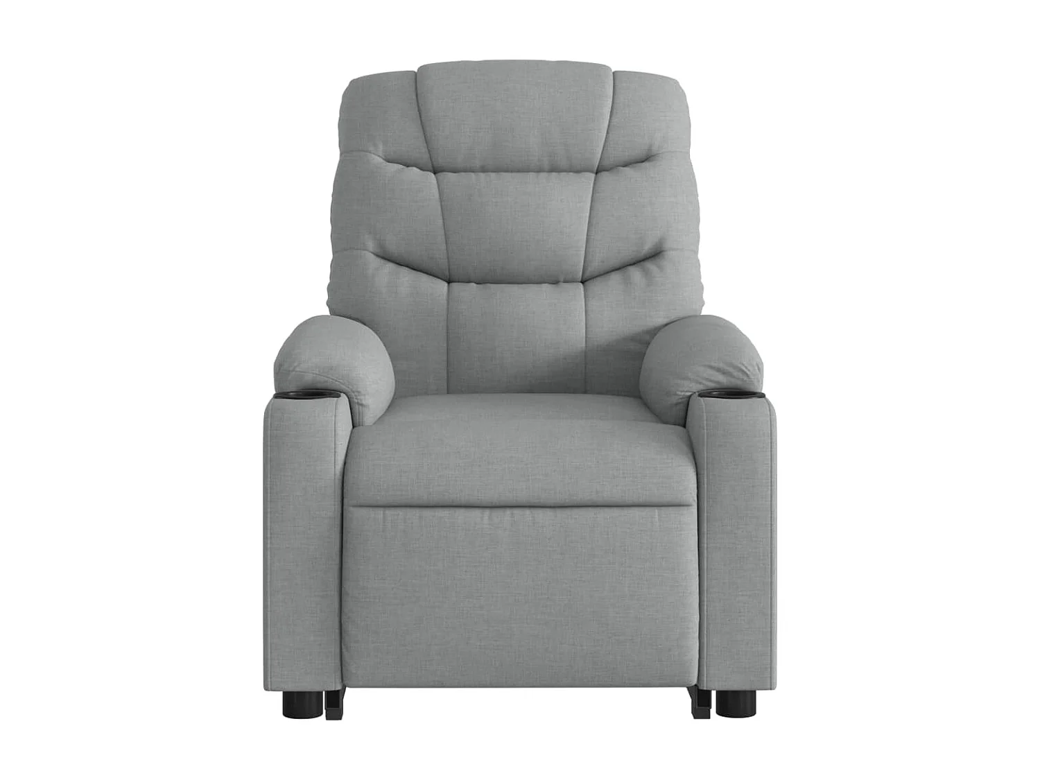 Fauteuil inclinable électrique gris clair tissu